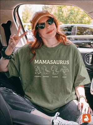 Personalized Mamasaurus Comfort T-Shirt