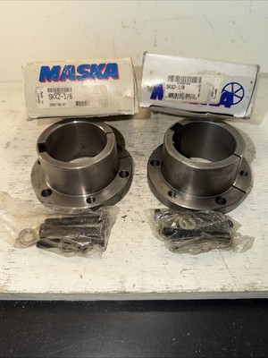 Lot Of 2 NEW Industrial MASKA SKX2-1/8 QD BUSHING  NEW OLD STOCK NOS