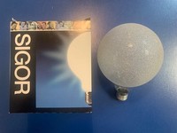 Sigor Globelampe E27 100W G125 Eiskristall Klar Lampe 230V Globe Dimmbar