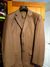 Giorgio Armani Men’s Brown Wool 2pc Suit 52R 46in Chest 36in Waist