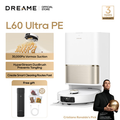 eBay Live｜DREAME L60 Ultra PE White Robot Vacuum 4cm Obstacle Crossing｜New