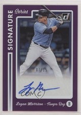 2017 Chronicles Donruss Signature Series Purple 7/15 Logan Morrison Auto 0r4