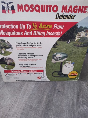 Mosquito Magnet Defender Outdoor Lantern Insect Trap Silent Odorless 1/2 Acre