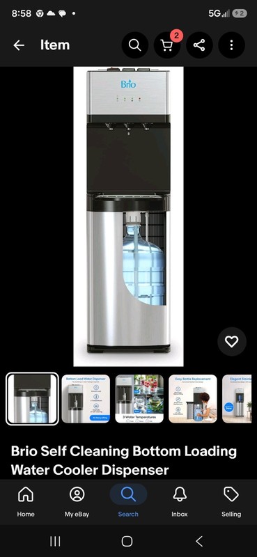 Brio 5 Gallon Bottom Loading Water Cooler Dispenser 3 Temperatures Available