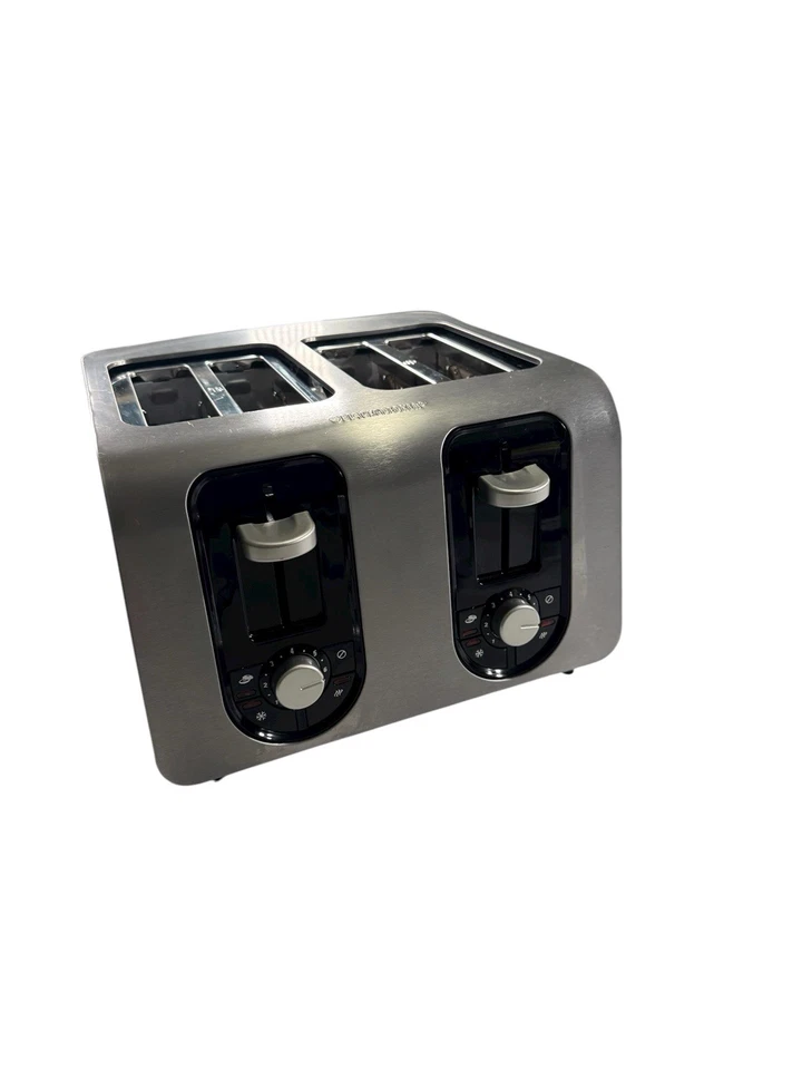 BLACK+DECKER TR6341S 4-Slice Toaster: Frozen Reheat,cancel & Bagel 1500W  , - Image 3 of 4