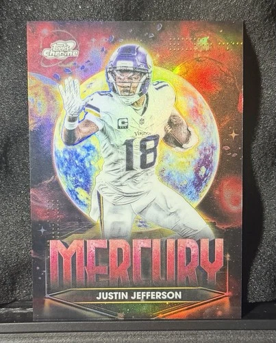 2025 Topps Cosmic Chrome Justin Jefferson Mercury (RAW)