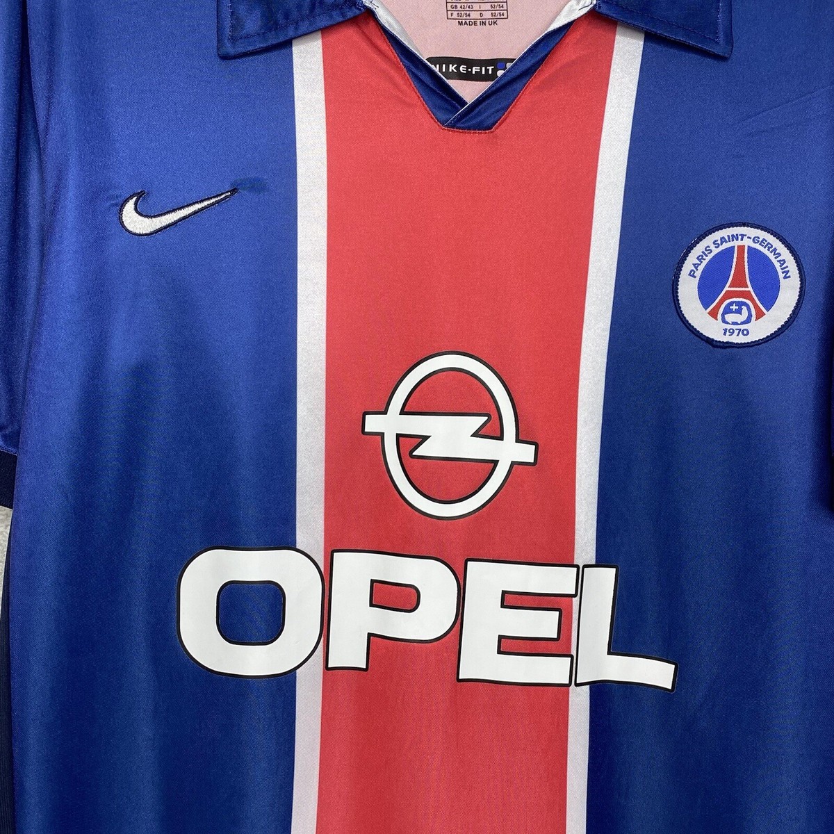 Paris Saint Germain 2000/01 PSG Home Soccer Football Jersey Shirt