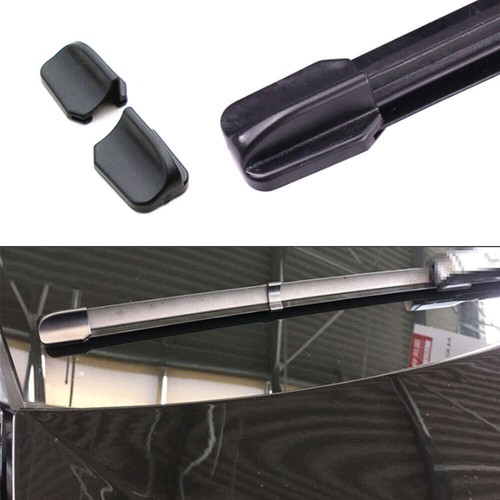 Pair Car Wiper Cover Cap Clip Fasteners For Wiper Blade Rubber Re-Install Fixed - Picture 4 of 12