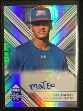 2018 Elite Extra Edition Yendel Mateo Auto #190 International Player
