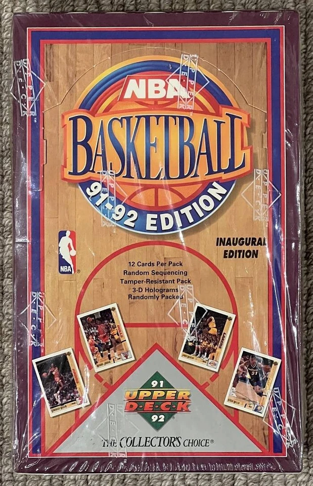 Upper Deck 1991 NBA Basketball 12 Cards Pack Sealed Jordan, Bird, Magic - Image 2 of 2