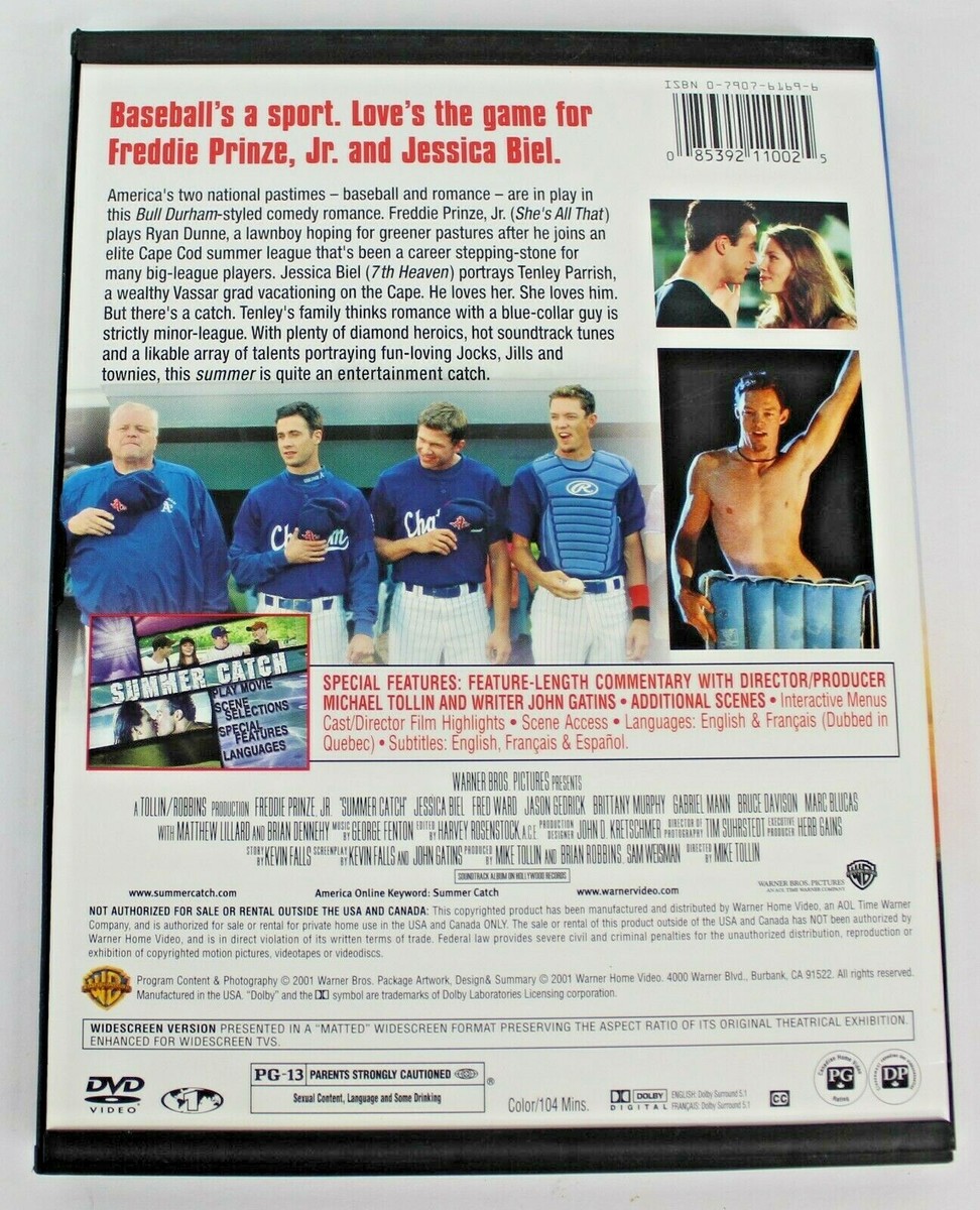 Summer Catch DVD 2001 Freddie Prinze Jr Jessica Biel Romance Snap