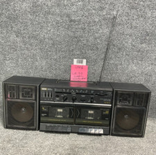 Aiwa CA-W35 Portable Stereo Boombox AM FM Dual Cassette Recorder Radio