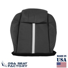 Für 2010-2014 Ford Mustang Gt Coupe Fahrer Unterer Sitzbezug - LEDER SCHWARZ