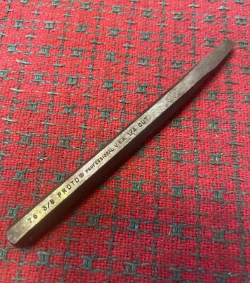 Vintage Proto Diamond Point Chisel 3/8 Cold Chisel 1/4 Cut MADE IN USA NOS