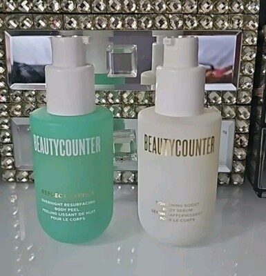 Beauty Counter Renew Your Body DUO Reflect Effect Body Peel & Tightening Serum 