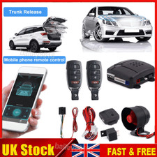 Car Security Alarm System Shock Sensor Kit Remote Control Central Keyless Entry