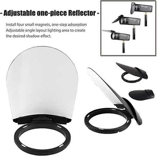 Godox S-R2 Adaptateur D'Accessoires à Tête Ronde Pour Godox AD200,AD200 Pro II,Godox V860III,V850II,TT685II,TT600,TT520II,TT520III, Compatible Avec L'Ensemble AK-R1 Pour Obtenir Des Effets D'é - 8