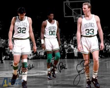 Larry Bird Kevin Mchale Robert Parish Boston Celtic Signed Photo Autograph Print