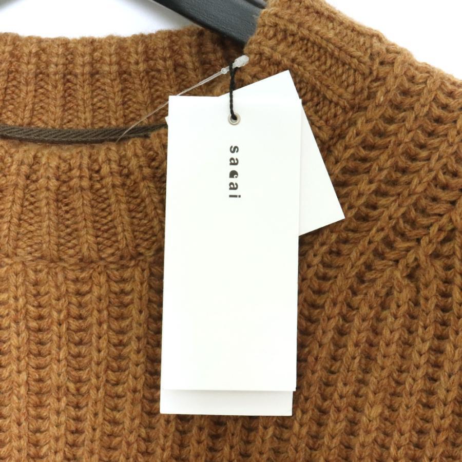 Sacai Carhartt 23Aw Wip Knit Pullover Detroit. Size 3 Brown Sacai Carhartt 23Aw Wip Knit Pullover Detroit. Size 3 Brown