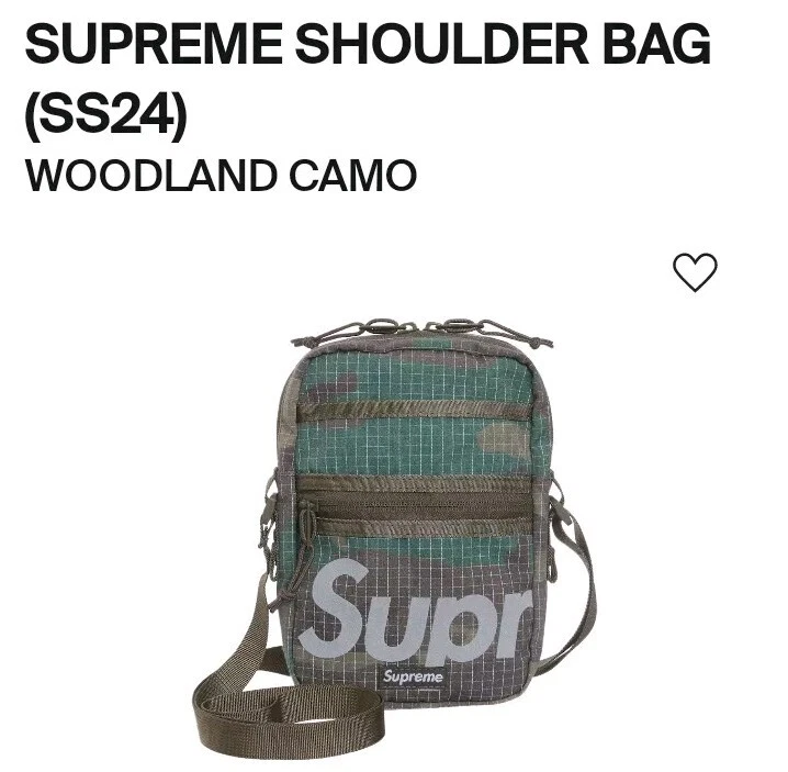 Sac à bandoulière Supreme (camouflage Woodland) (SS24)