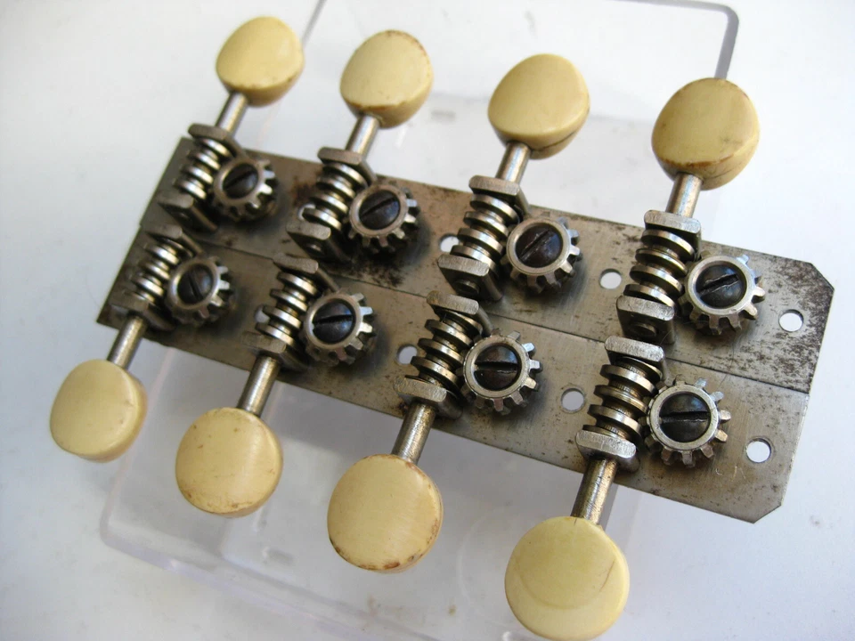 Vintage 1910's Martin Mandolin Waverly Tuners Set for Project Upgrade - Image 3 of 4