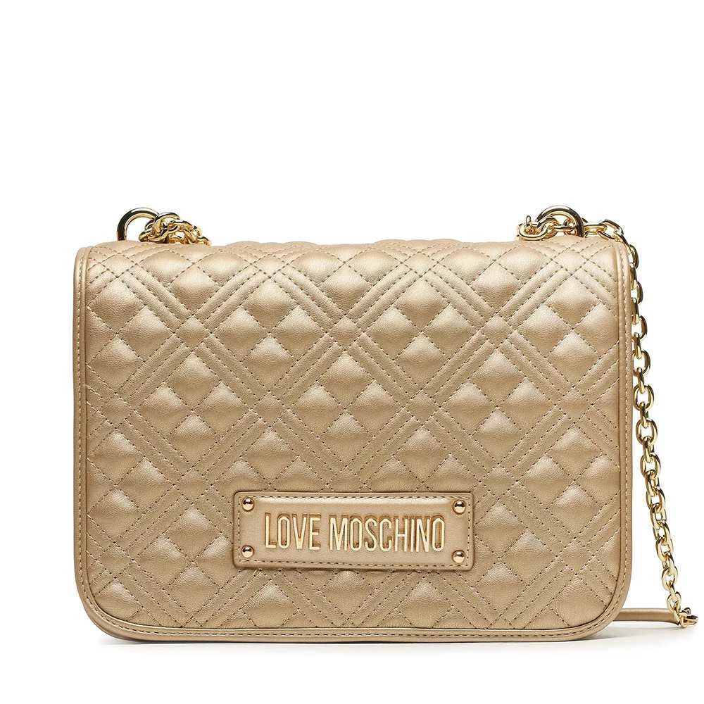 Gold moschino best sale bag