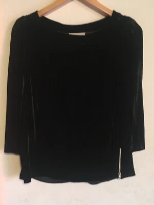 Haut Blouse ISABEL MARANT Velours noir 38 epaulettes ETAT NEUF - Photo 1/4