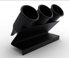 3-HOLE BLOW HAIR DRYER, CURLING IRON,& FLAT IRON HOLDER