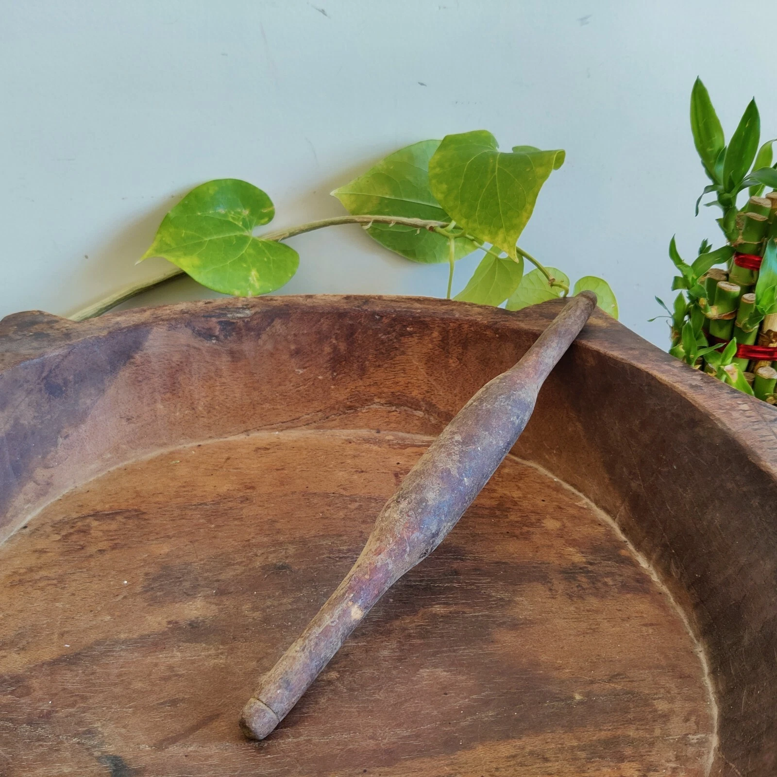 Vintage Primitive Original Handmade Tortilla Bread Bakers Wooden Rolling Pin E6
Opens in a new windo