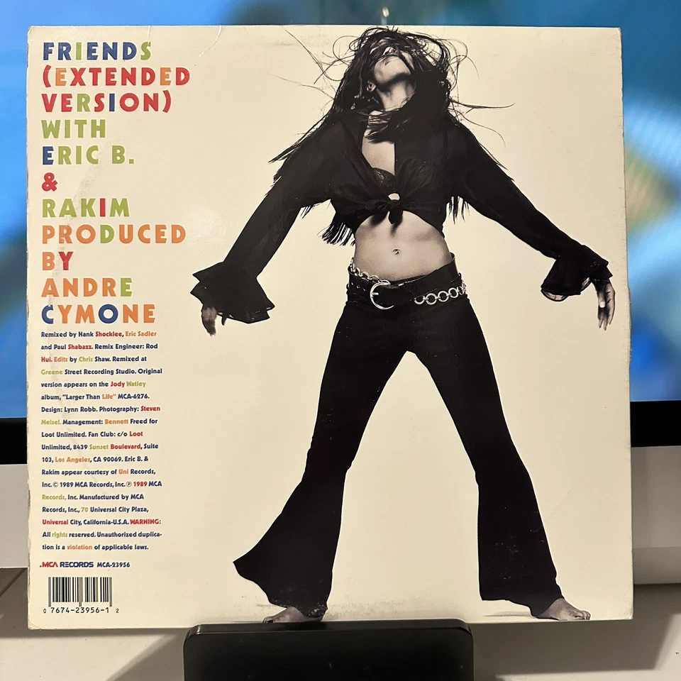 JODY WATLEY w/ ERIC B & RAKIM - FRIENDS - 1989 MCA Records 12” Vinyl EP - NM/EX Foto 2 de 4