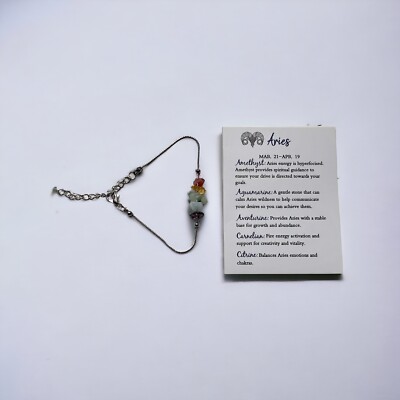 Widder Sternzeichen Edelstein Armband Geschenk Heilstein Armband