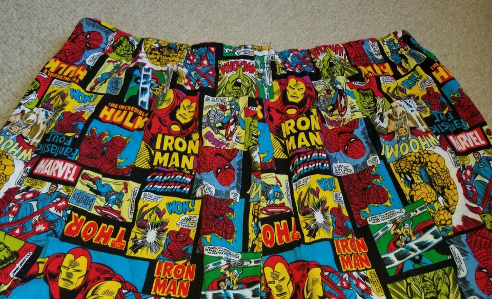 Mens Pajama PantsMARVEL COMICSmulticolor all over print cotton knit