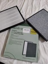Isinlive True Hepa Hepa Replacement Filter Hsp001 With Carbon  Pre Filter