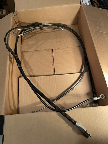 2012 Harley Davidson Softail Slim Complete Stock Cable Set Throttle Brake Clutch - Picture 1 of 6