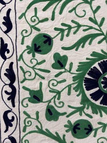 Suzani Bedcover / Suzani Embroidery Throw/ Uzbek Suzani/ Boho Home Decor/ Suzani - Picture 7 of 7