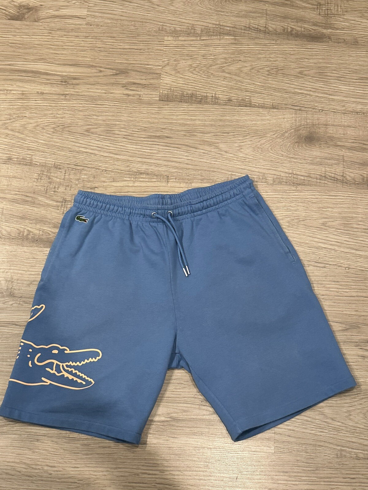 LACOSTE LARGE SUMMERTIME PEACH AND BABY BLUE T SHIRT … Gem