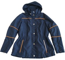 Ladies ELT Equitation Liberte Tradition Navy Equestrian Jacket W/Hood Size L