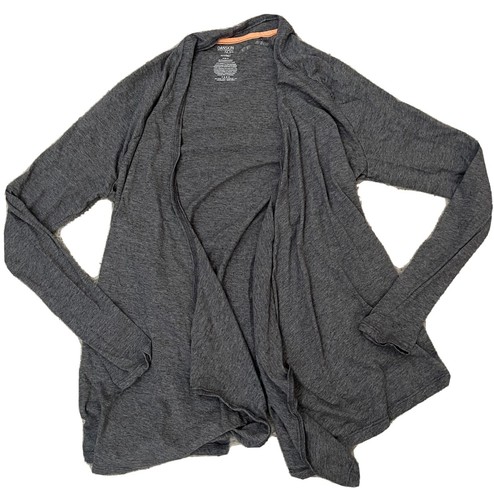 Women Long Sleeve Gray Cardigan 