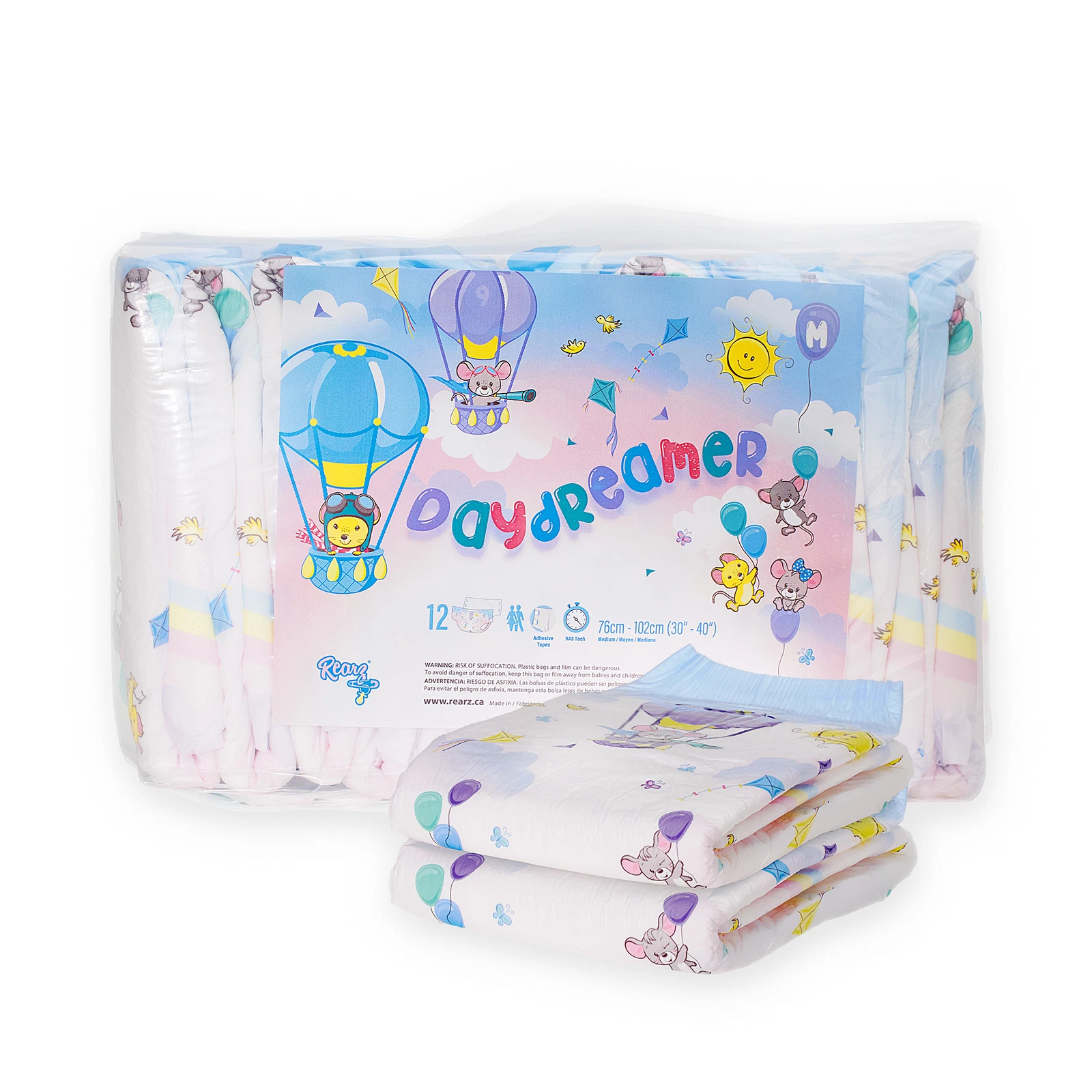Rearz *NEW* Daydreamer Adult overnight diaper - Bag of 12
Opens in a new window or tab