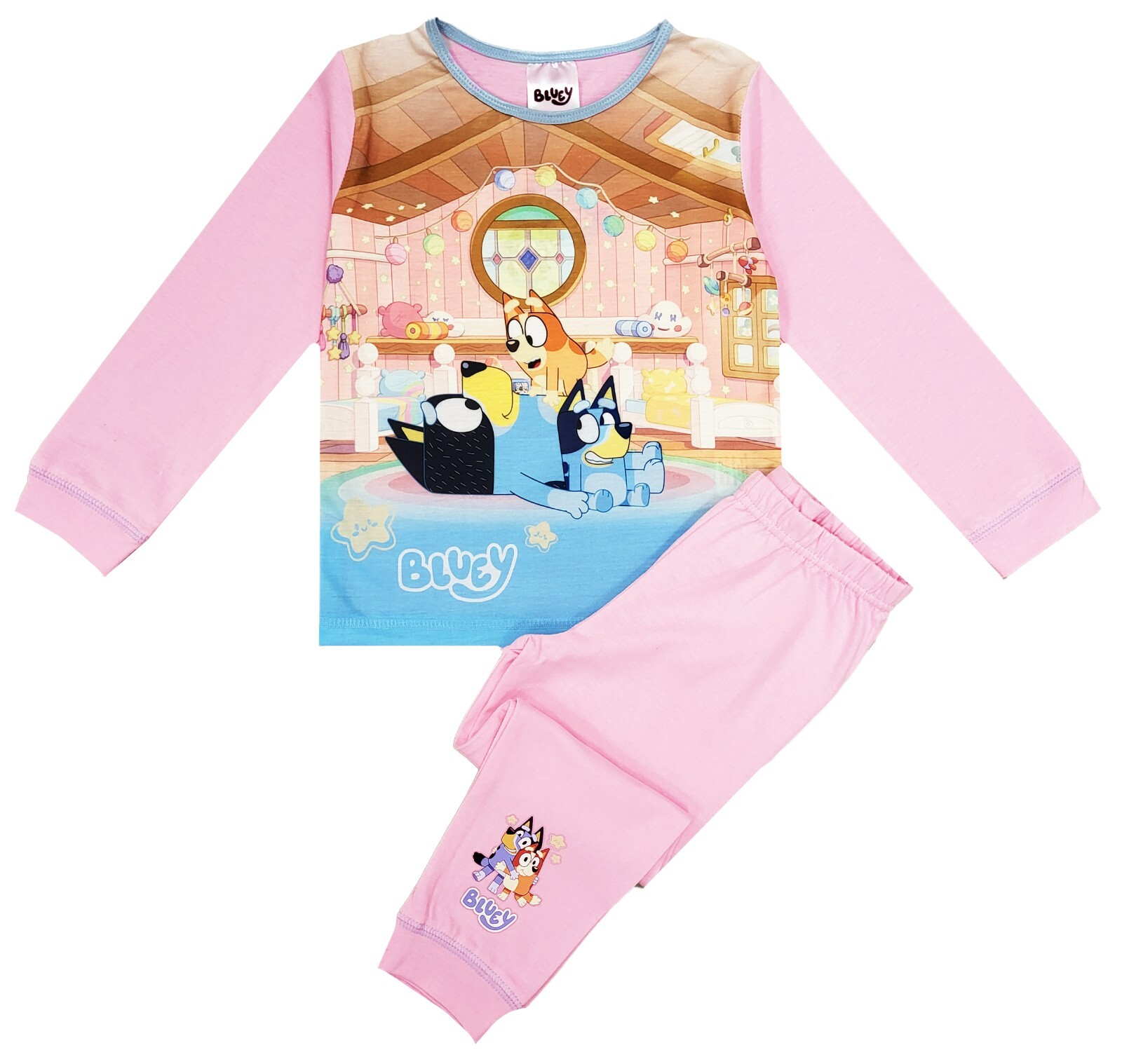 Girls Bluey Pyjamas Nightwear Dog Pyjamas 1824 Months upto 5 Years eBay