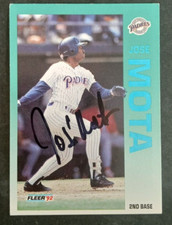 1992 Fleer SIGNED: Jose Mota, PADRES #616