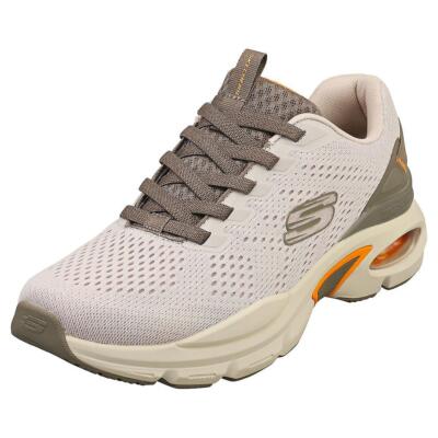 Skechers Air Shoe Men Slip On Taupe Mesh Sport Comfort Casual Memory Foam 232655