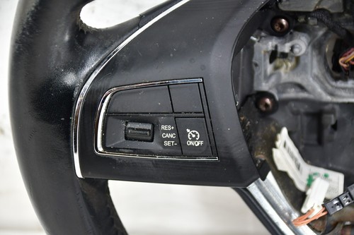💎 14-21 MASERATI GHIBLI BLACK LEATHER WRAPPED STEERING WHEEL W/ CONTROLS - Picture 16 of 24