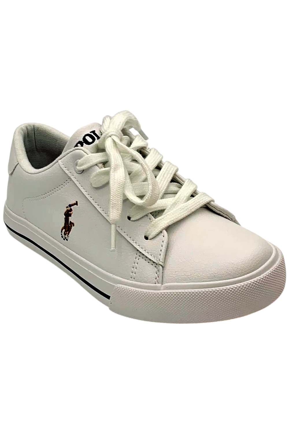 Polo Ralph Lauren bambino ragazza Easton sneaker bianco caduto giocatore di pony