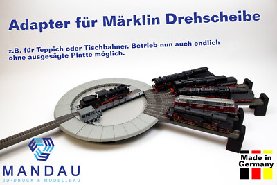 Adapterring für Märklin Drehscheibe 74862 & 74861 - C-Gleis für Teppichbahner