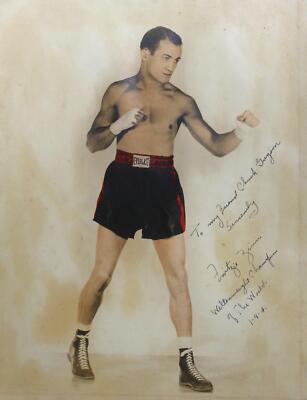 Unknown Artist,Fritzie Zivic ,Fotografie,Signiert,Datierter Und Passende IN M