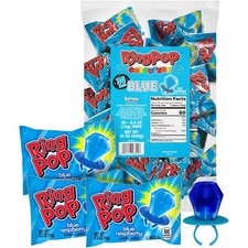 Individually Wrapped Blue Raspberry 30 Count Bulk Lollipop Pack – Blue Raspbe...