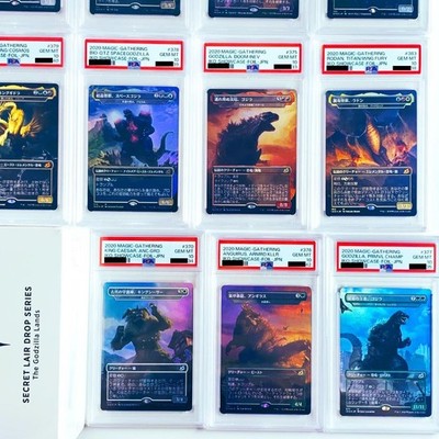MTG Godzilla Crossover Complete PSA10 Set Ikoria Foil JPN Secret