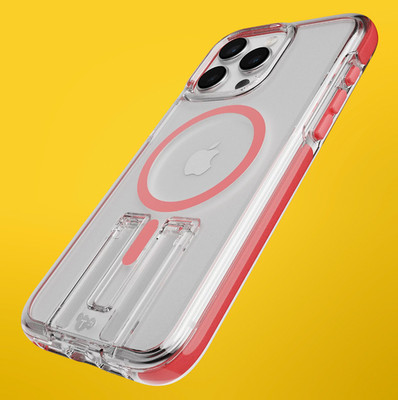 Tech21 EvoCrystal Kick mit MagSafe Back Case für iPhone 15 Pro Max - Koralle