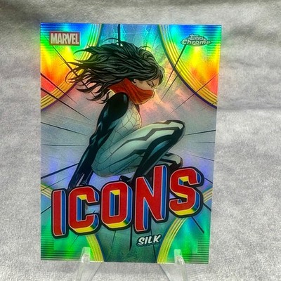 Silk Icons #MI-17 Insert Refractor Foil 2026 Topps Chrome Marvel Comics